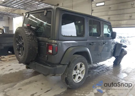 2021 Jeep Wrangler Unlimited Sport S 4X4 из США, поврежденный, VIN 1C4HJXDG5MW623097